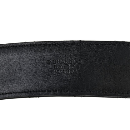Chanel Calfskin Quilted CC Chain Belt 75 Black 4 of 7