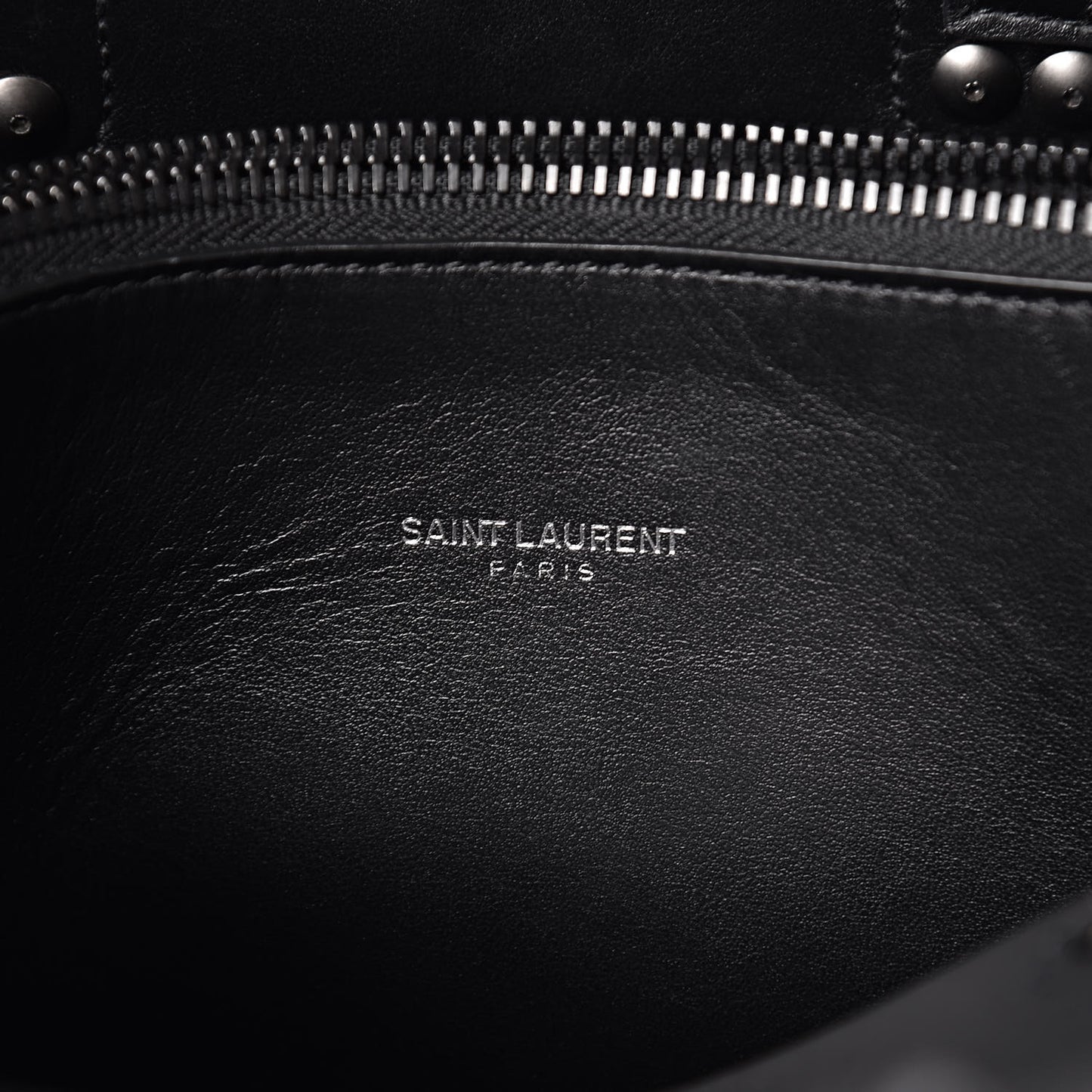 Grained Calfskin Baby Sac De Jour Black