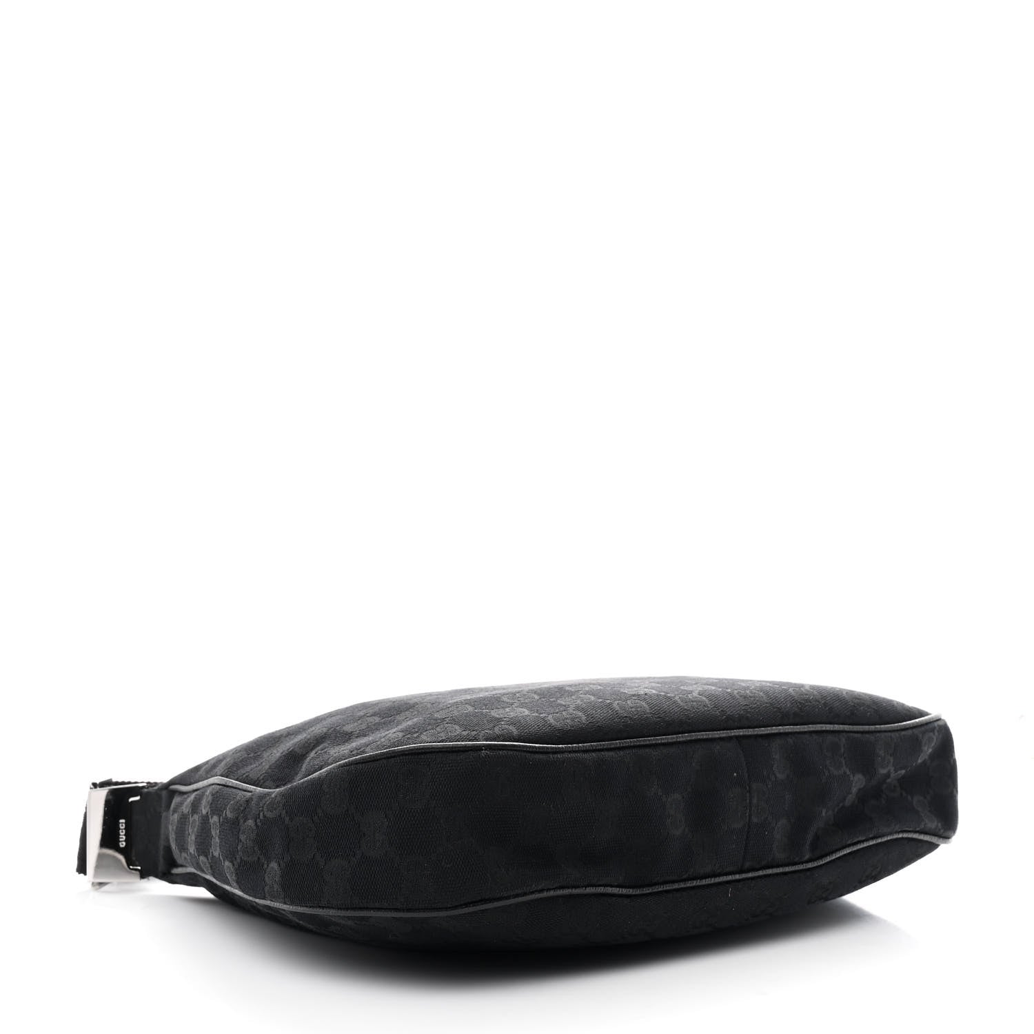 Gucci Monogram Medium Half Moon Hobo Black 3 of 9