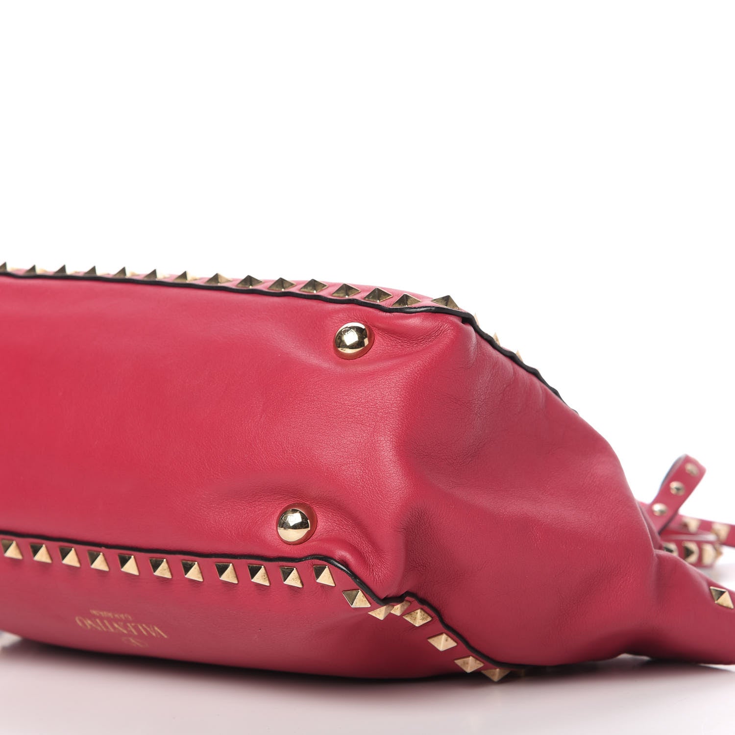 Valentino Garavani Vitello Small Rockstud Tote Fuchsia 9 of 14