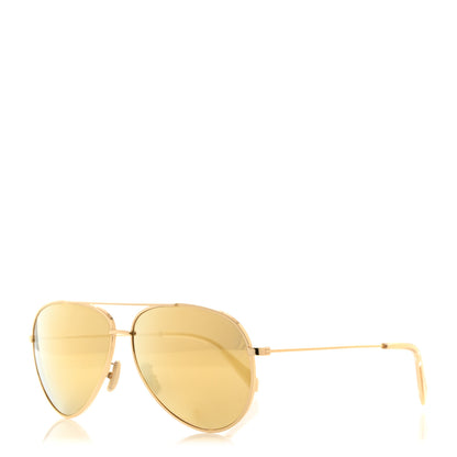 Celine Aviator Polarized Sunglasses CL 40062U Gold 1 of 6