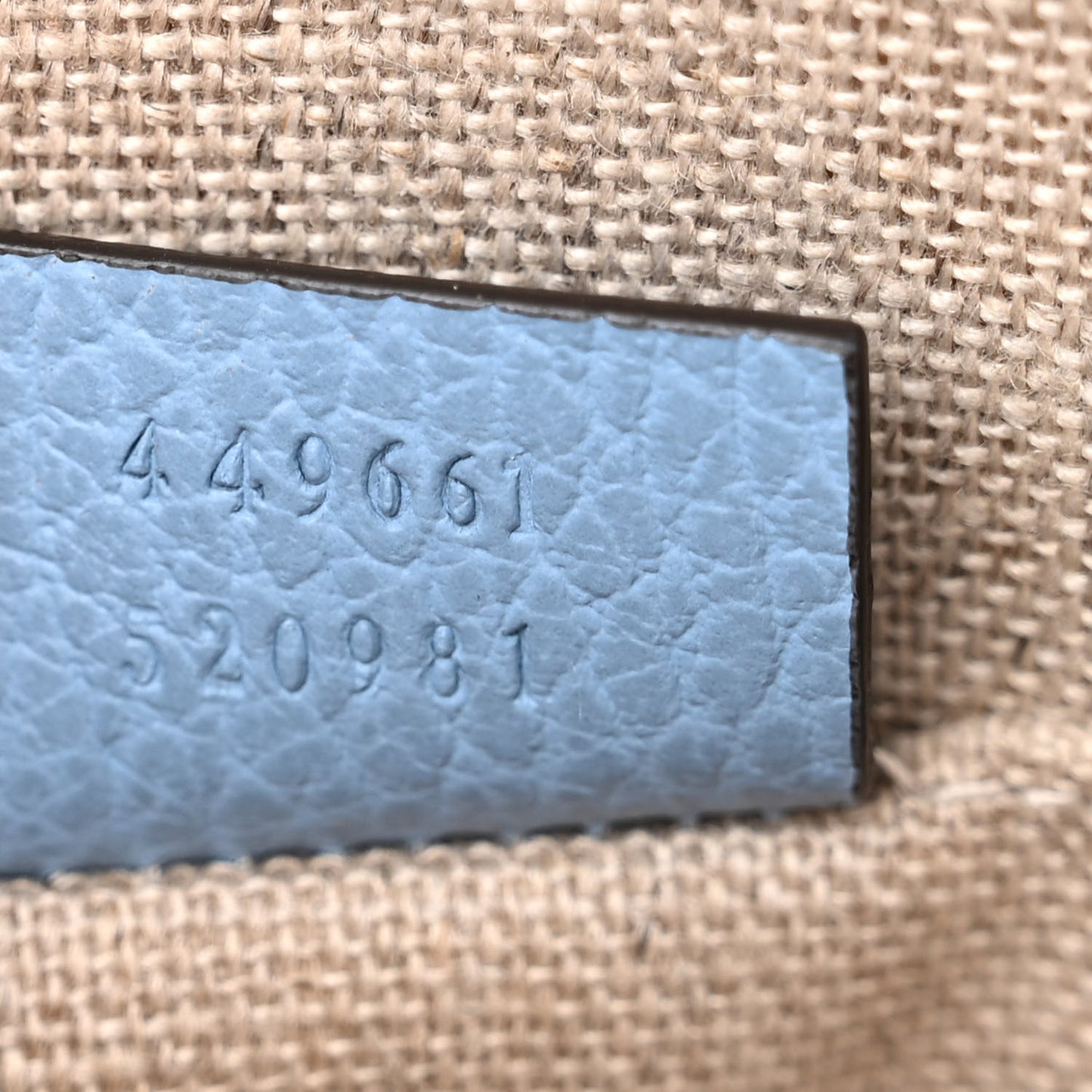 Dollar Calfskin Small GG Charm Dome Bag Mineral Blue