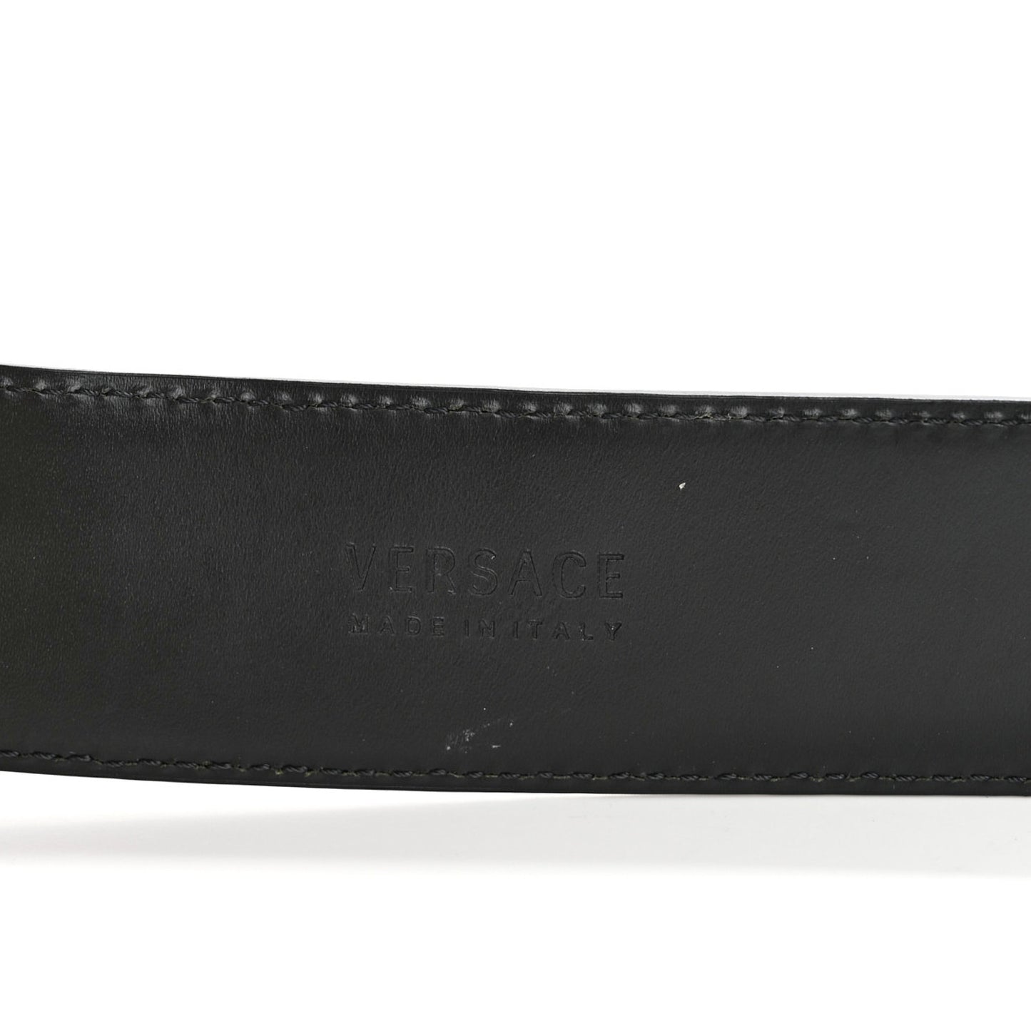 Calfskin Embossed Medusa Belt 95 38 95 38 Black
