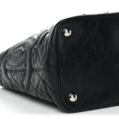 Chanel Aged Calfskin Quilted Large Cotton Club Tote Black 9 of 11