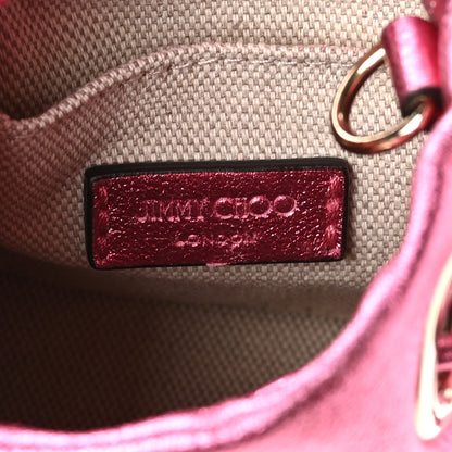 Jimmy Choo Metallic Nappa Mini Marcheline Shoulder Bag Peony 11 of 21