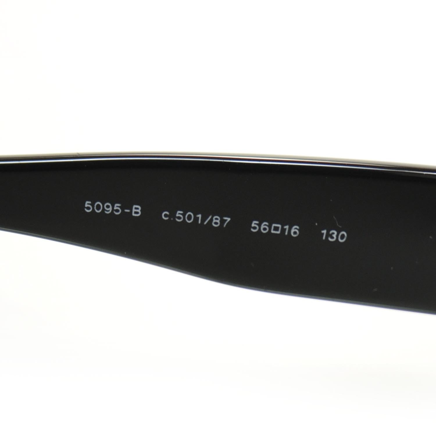 Chanel Crystal CC Logo Sunglasses 5095 B Black 6 of 8