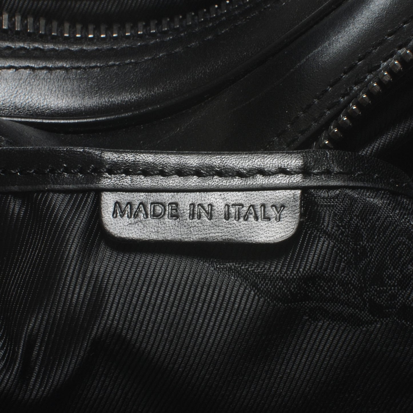 Prorsum Calfskin Studded Knight Satchel Black