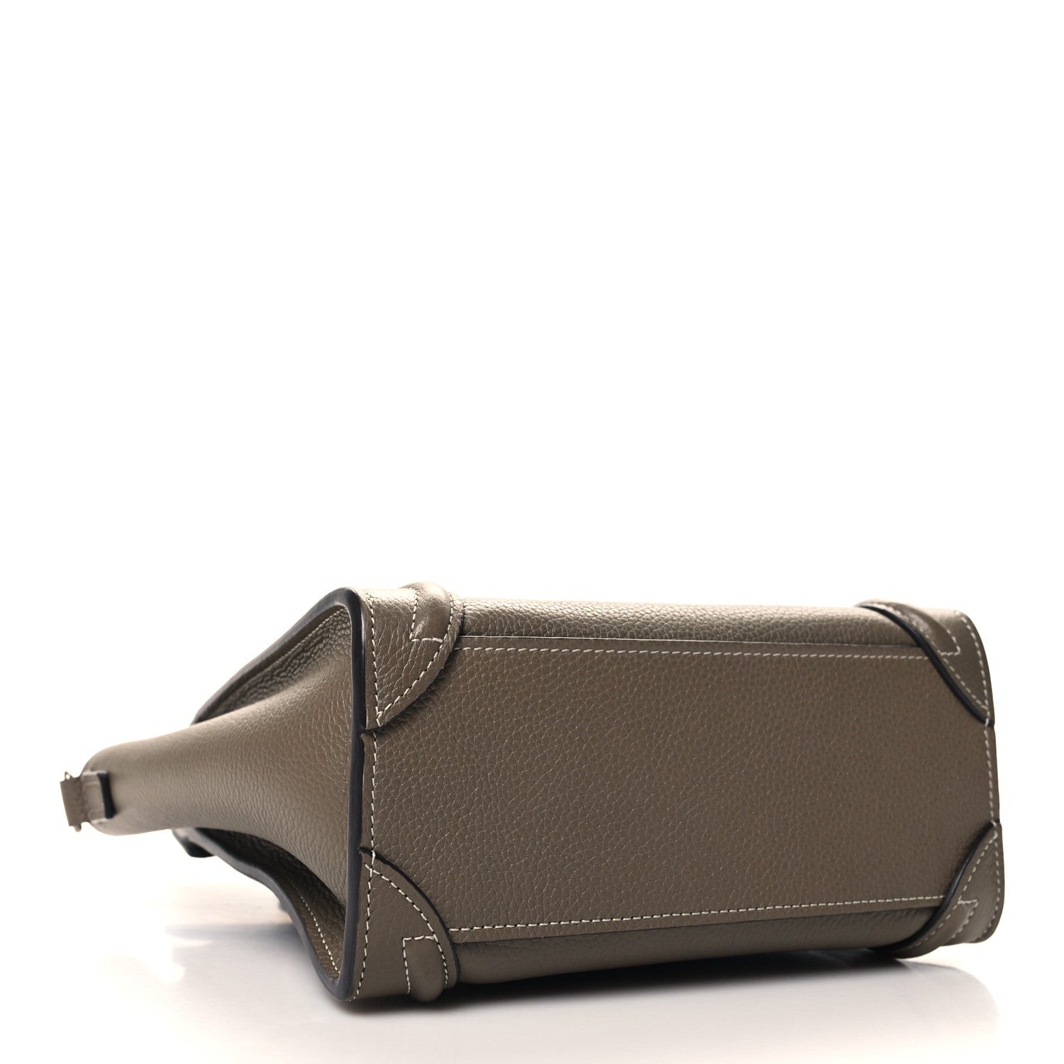 Celine Drummed Calfskin Nano Luggage Souris 4 of 10