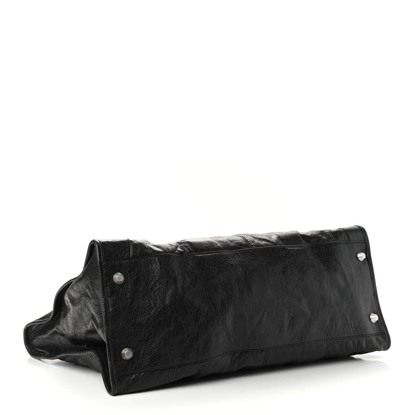 Agneau Giant 21 Silver Hardware Weekender Black