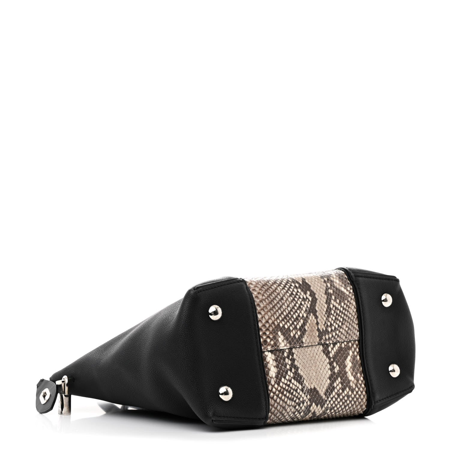 Louis Vuitton Snakeskin Soft Lockit PM Black 4 of 10