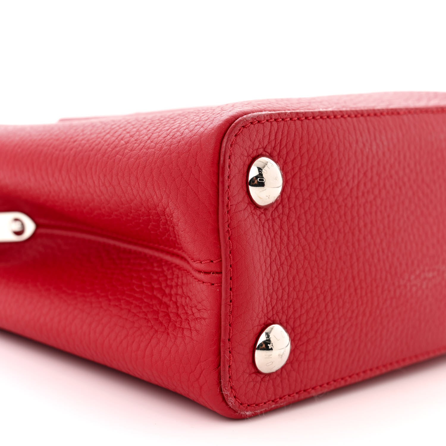 Louis Vuitton Taurillon Snakeskin Capucines BB Rubis 8 of 11