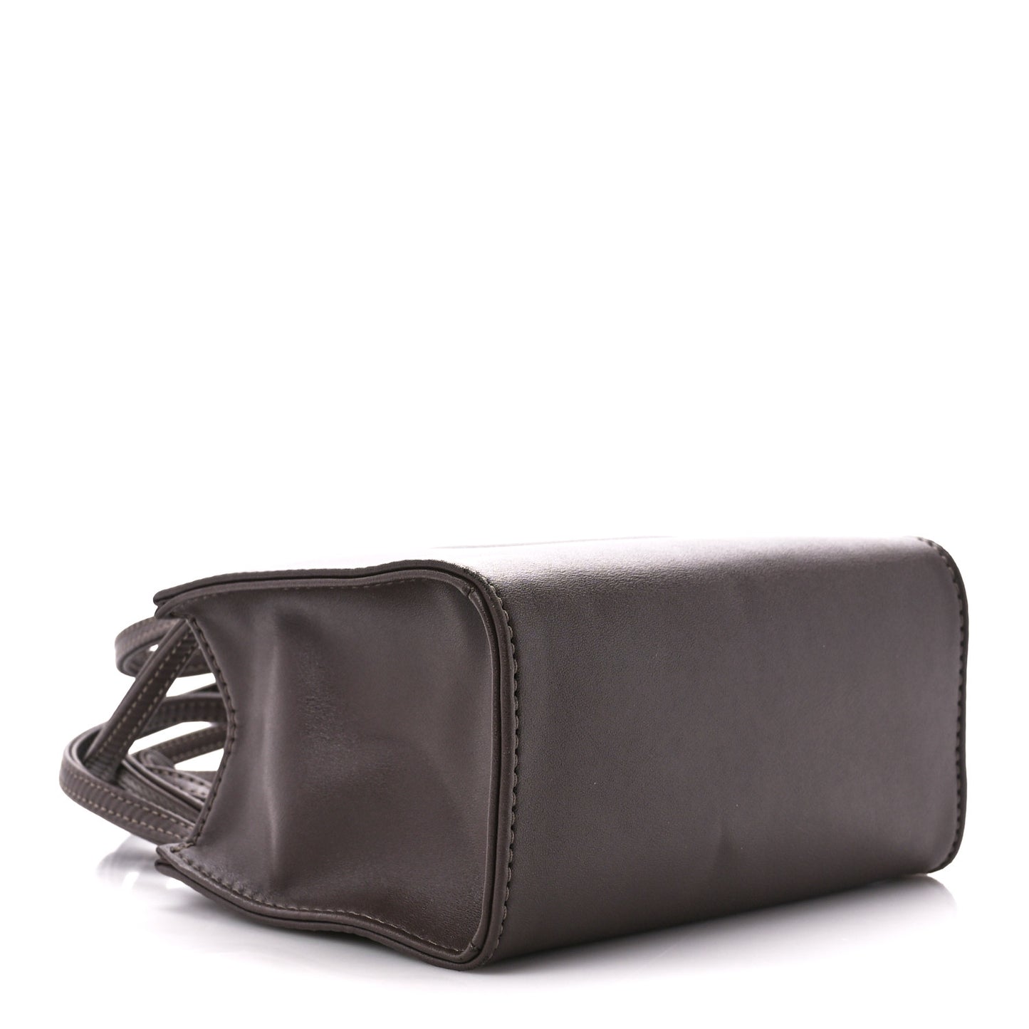 Vegan Leather Small Shopping Bag Chocolate