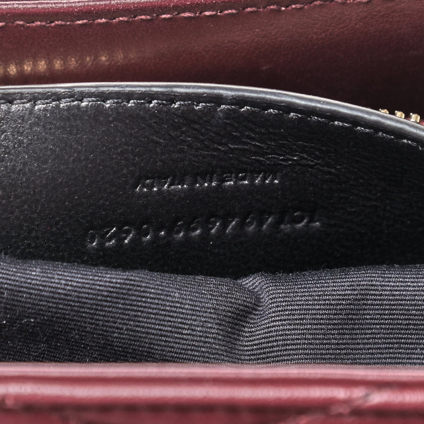 Calfskin Y Quilted Monogram Small Loulou Chain Satchel Dark Legion Red