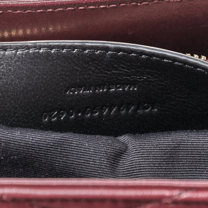 Saint Laurent Calfskin Y Quilted Monogram Small Loulou Chain Satchel Dark Legion Red 9 of 10