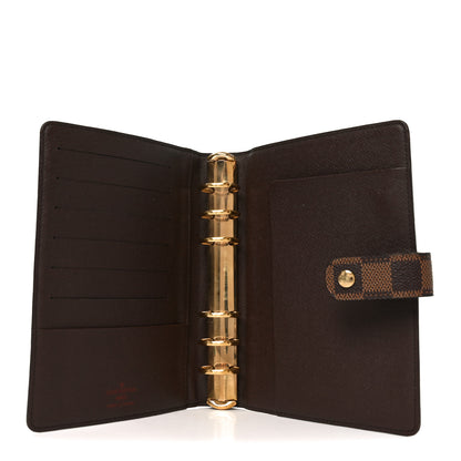 Louis Vuitton Damier Ebene Medium Ring Agenda Cover 5 of 6