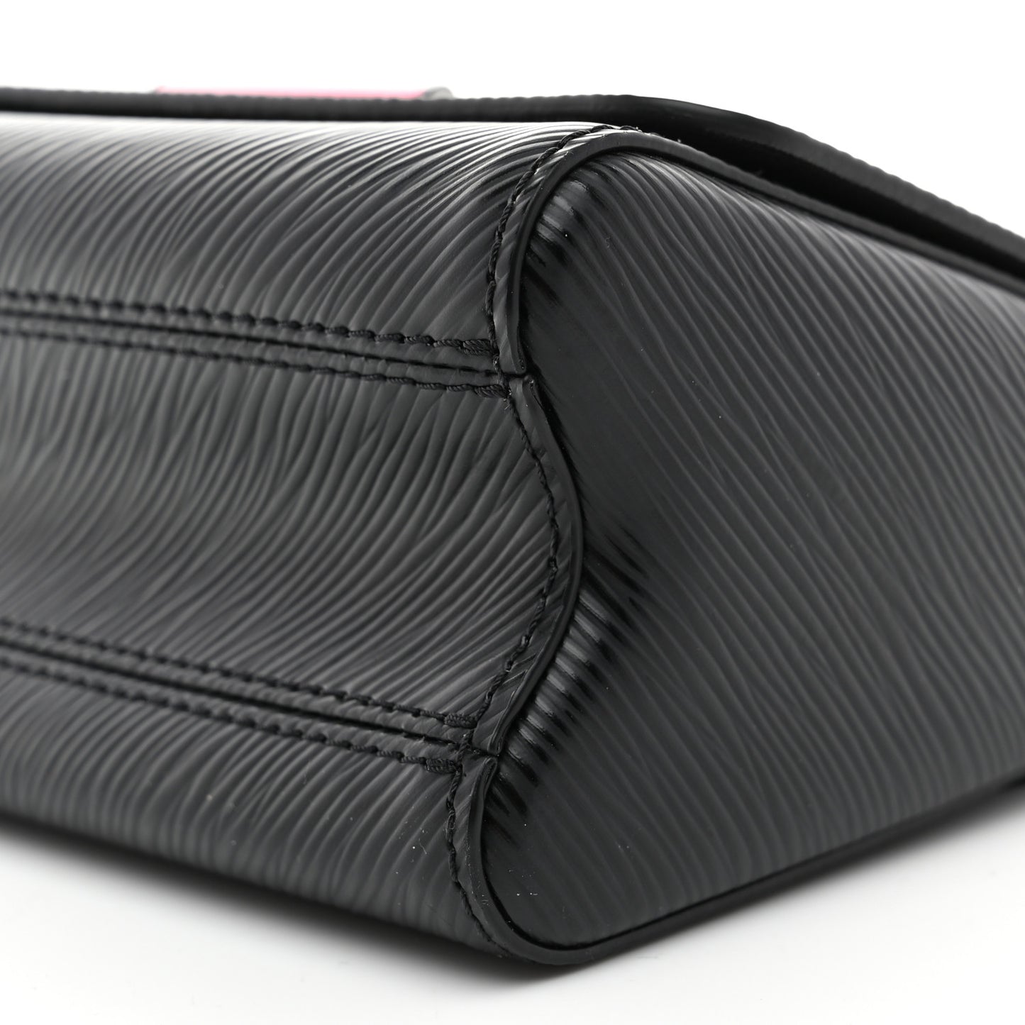 Epi Twist Shoulder Bag PM Black Pink
