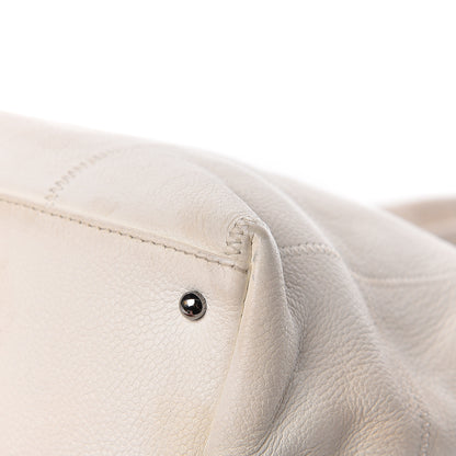 Chanel Caviar Square Stitched Large Tote White 22 of 23