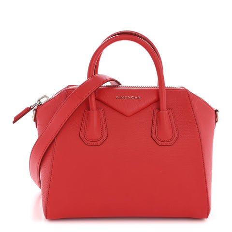 Sugar Goatskin Small Antigona Medium Red