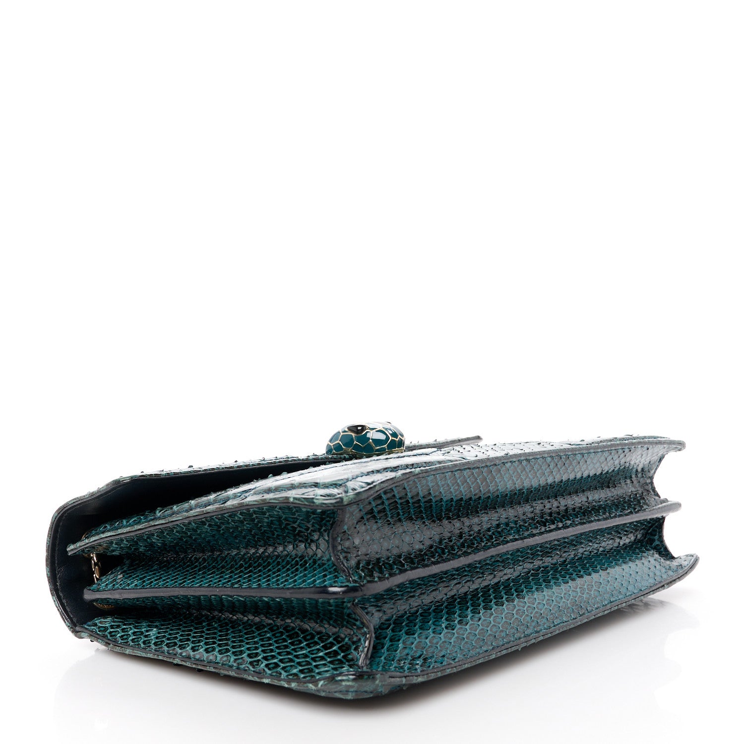 Bulgari Snakeskin Serpenti Forever Shoulder Bag Green 5 of 13