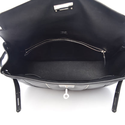 Hermes Veau Swift Perforated Sac Berline 28 Black 5 of 12