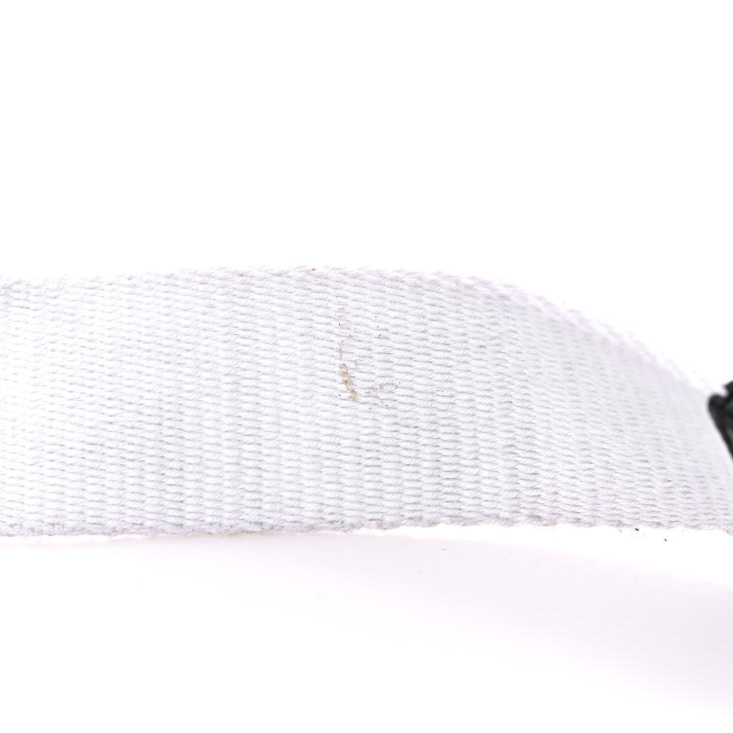 Canvas Calfskin FF 1974 Studded Strap You Black White