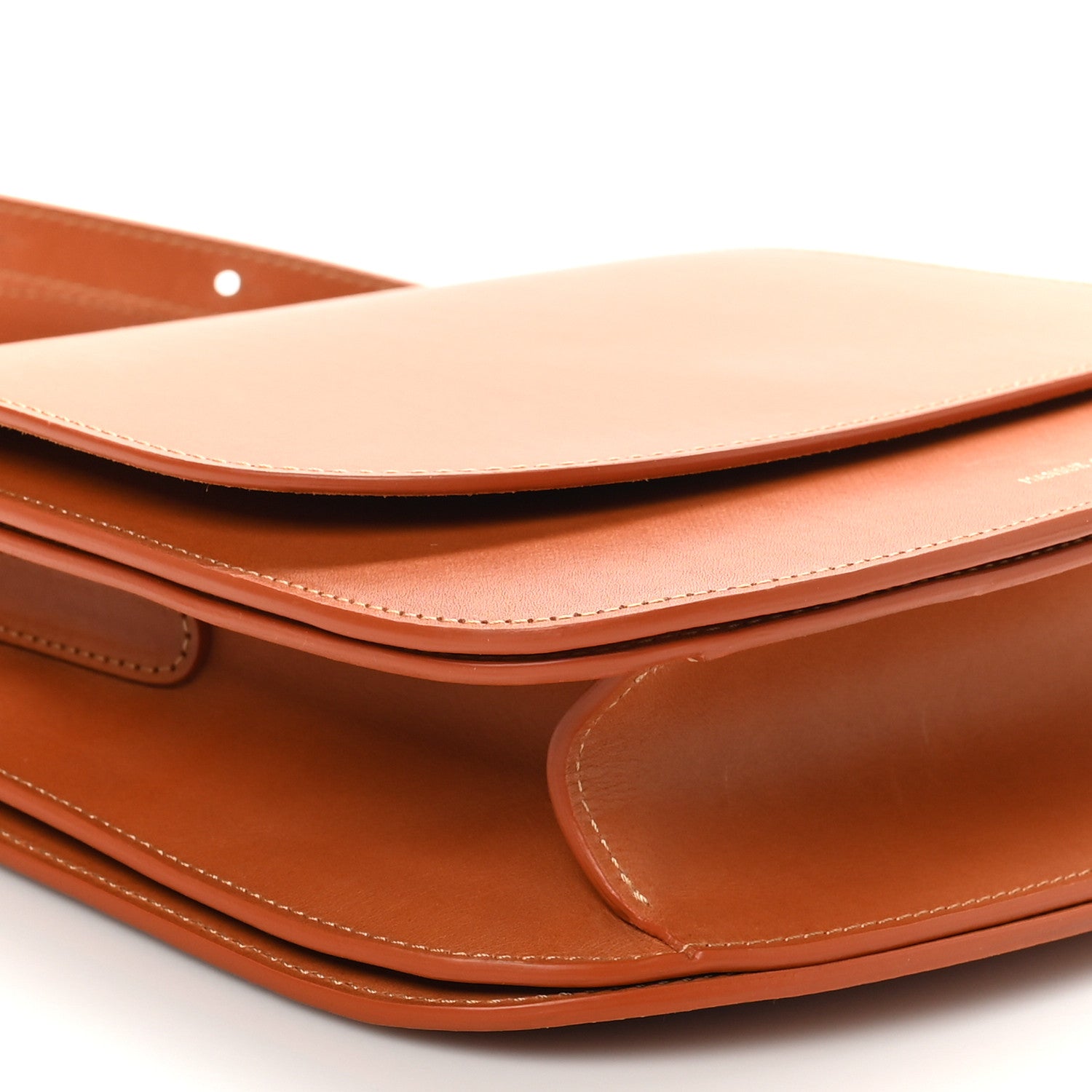 Mansur Gavriel Calfskin Flap Crossbody Bag Cammello 8 of 9