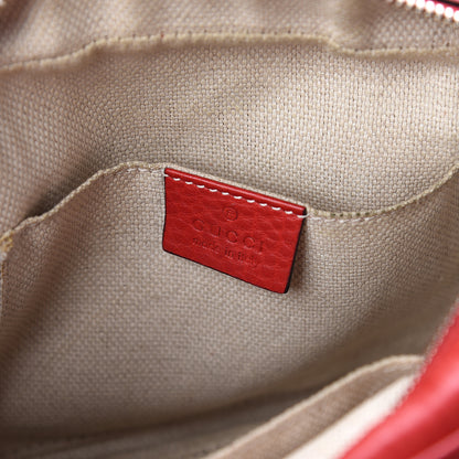 Gucci Pebbled Calfskin Small Soho Disco Bag Tabasco Red 5 of 8