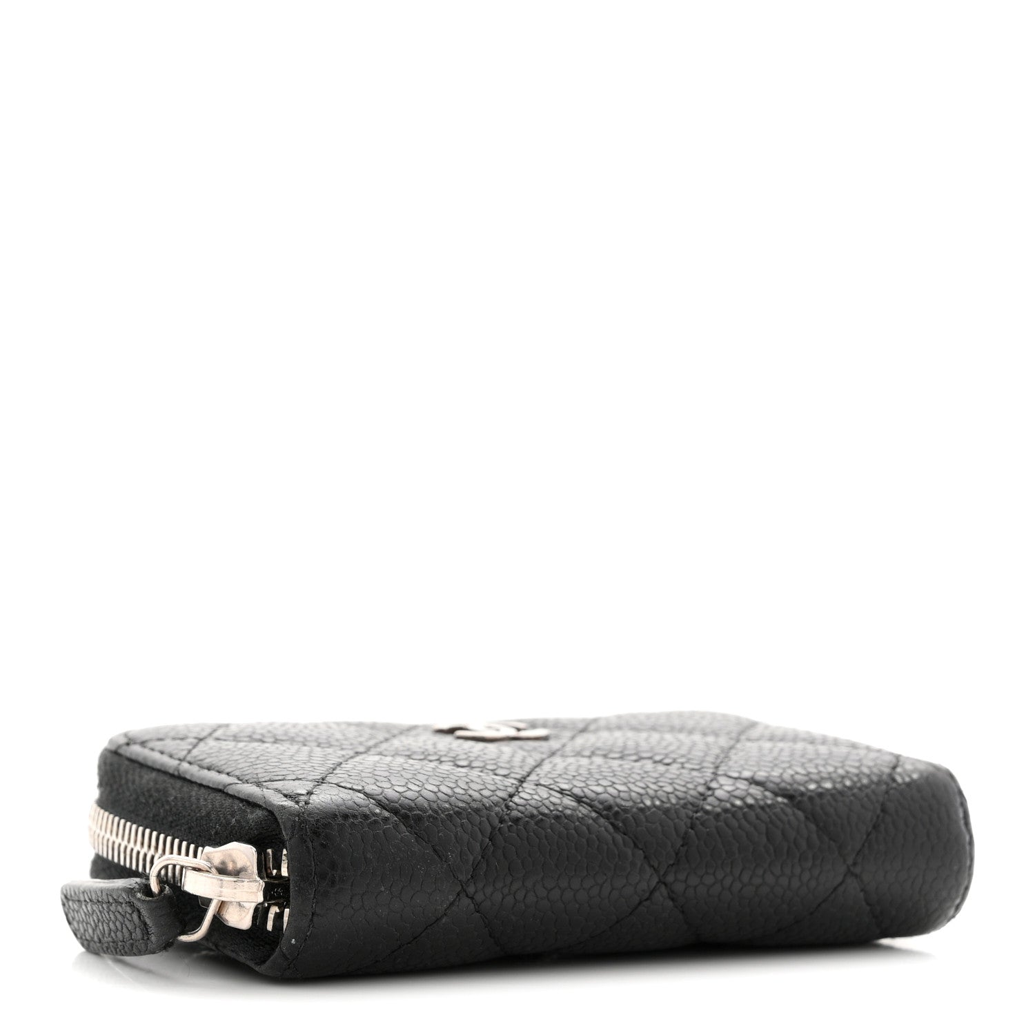 Chanel Caviar Quilted Zip Coin Purse Black 4 of 9