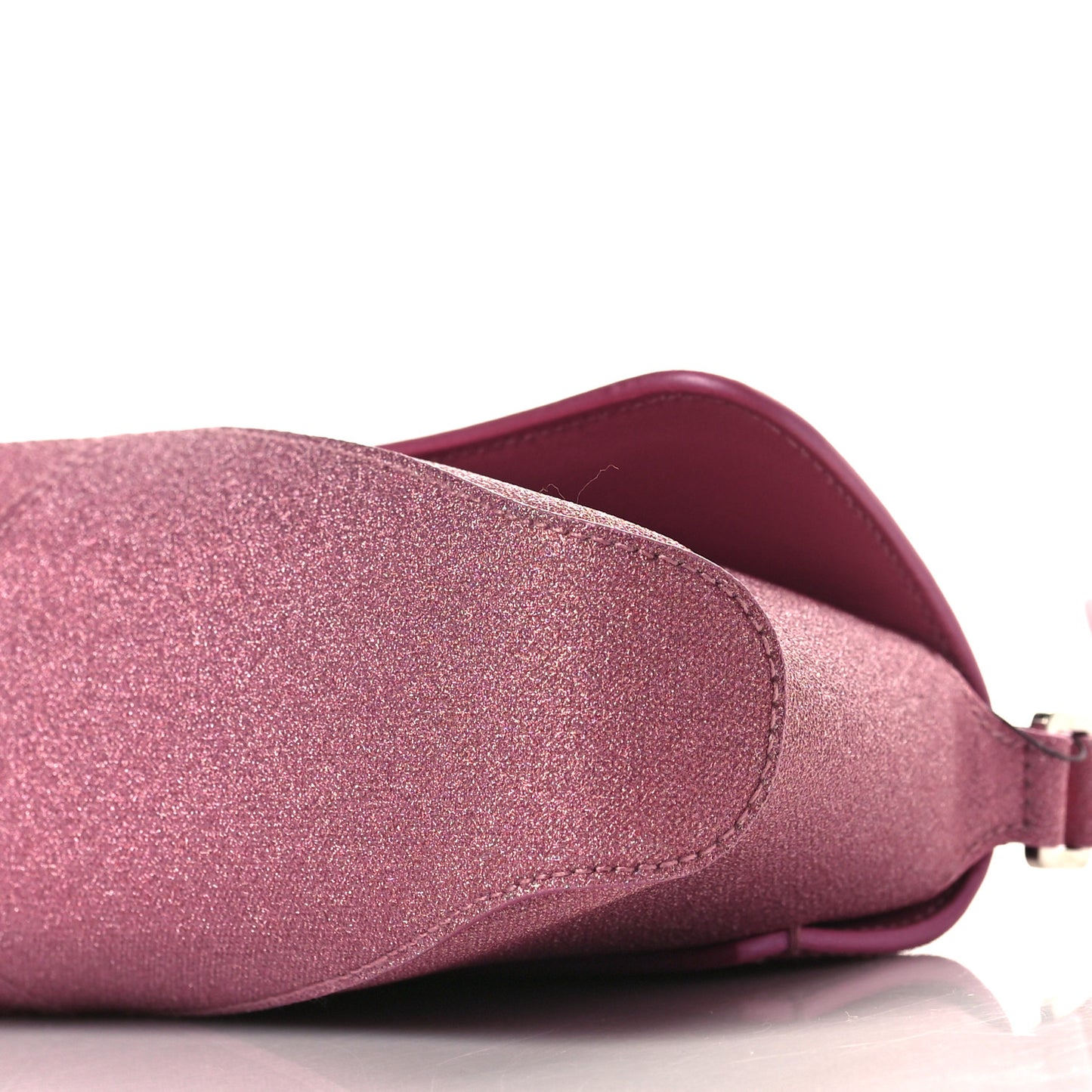 Sparkling Fabric Small XX Flap Stretch Bag Sweet Pink