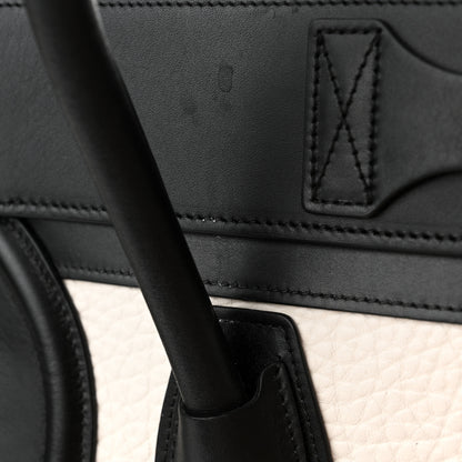 Celine Bullhide Calfskin Nubuck Mini Bi-Color Luggage Black White 16 of 17