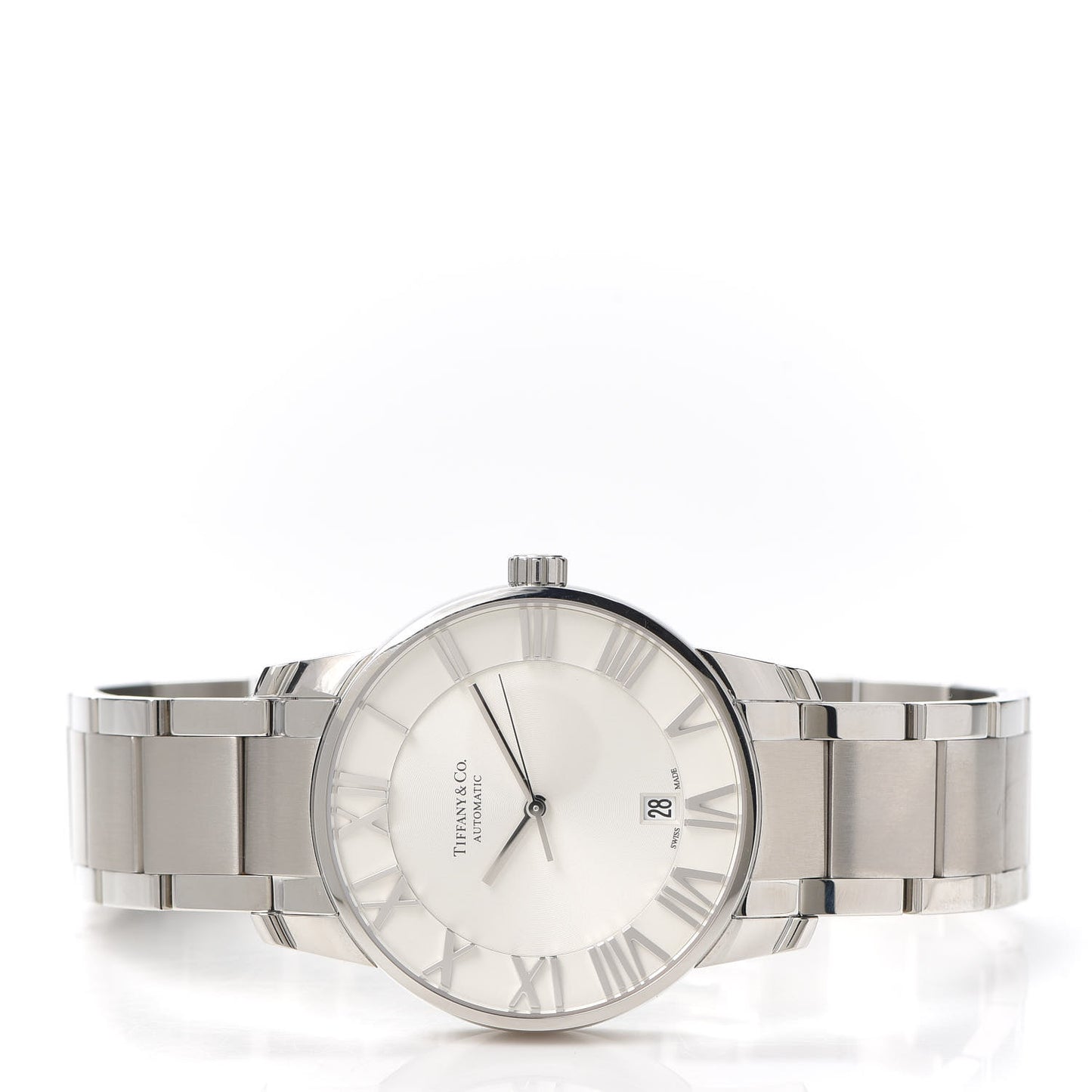 Stainless Steel 37mm Atlas 3-Hand Quartz Watch