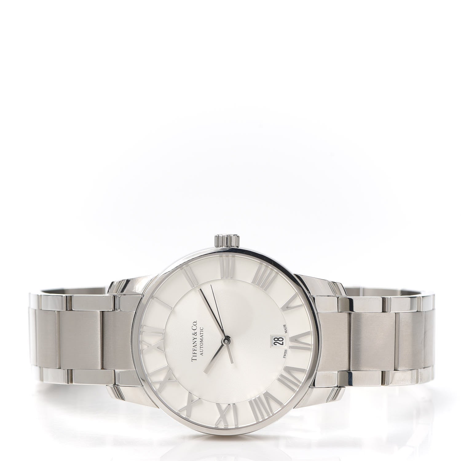 Tiffany Stainless Steel 37mm Atlas 3-Hand Quartz Watch 2 of 6