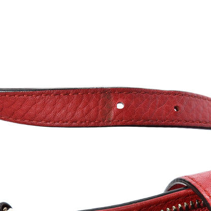 Gucci Pebbled Calfskin Small Soho Top Handle Bag Red 22 of 24