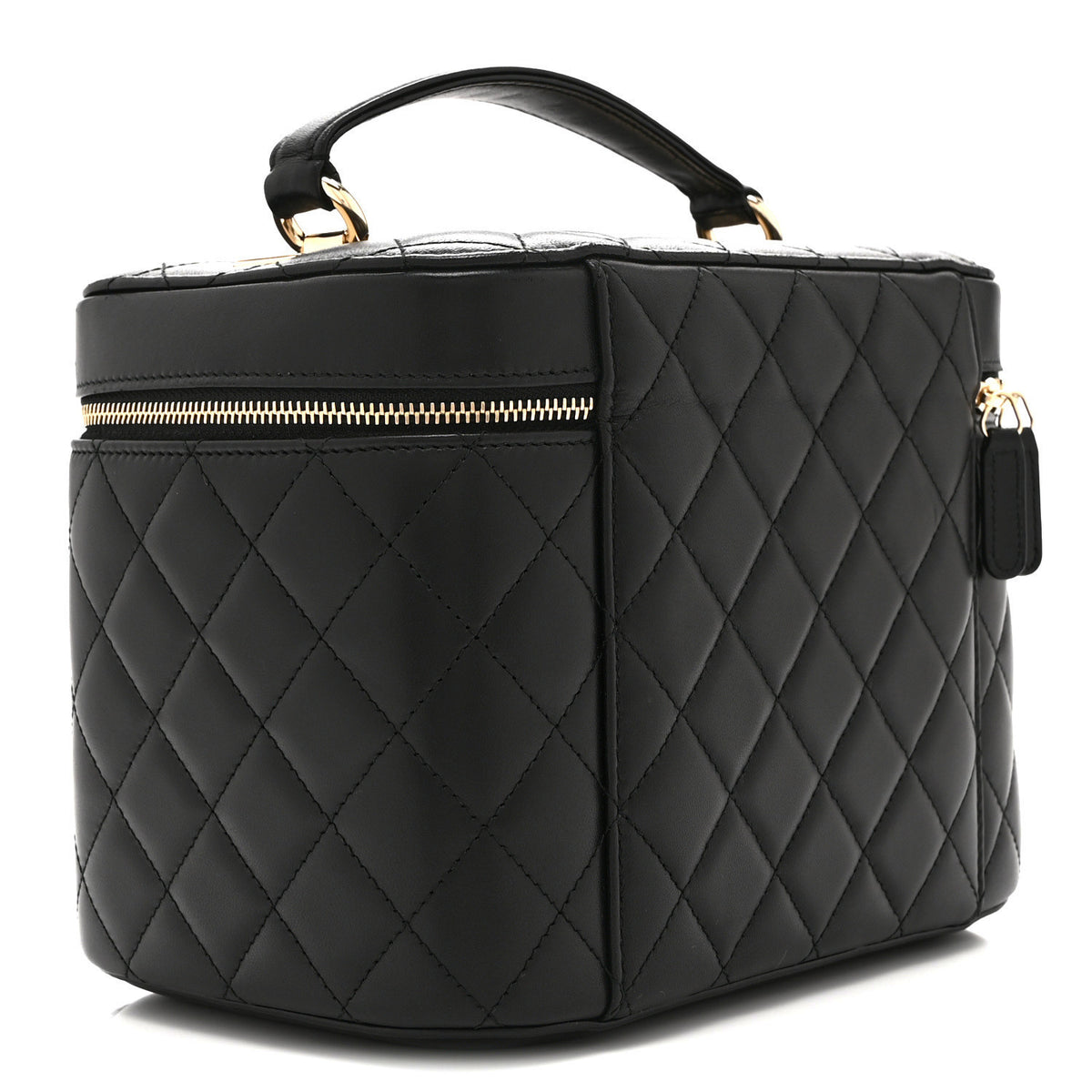 Chanel Lambskin Quilted Trendy CC Vanity Pouch Black 3 of 10