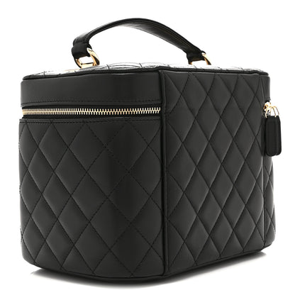 Chanel Lambskin Quilted Trendy CC Vanity Pouch Black 3 of 10