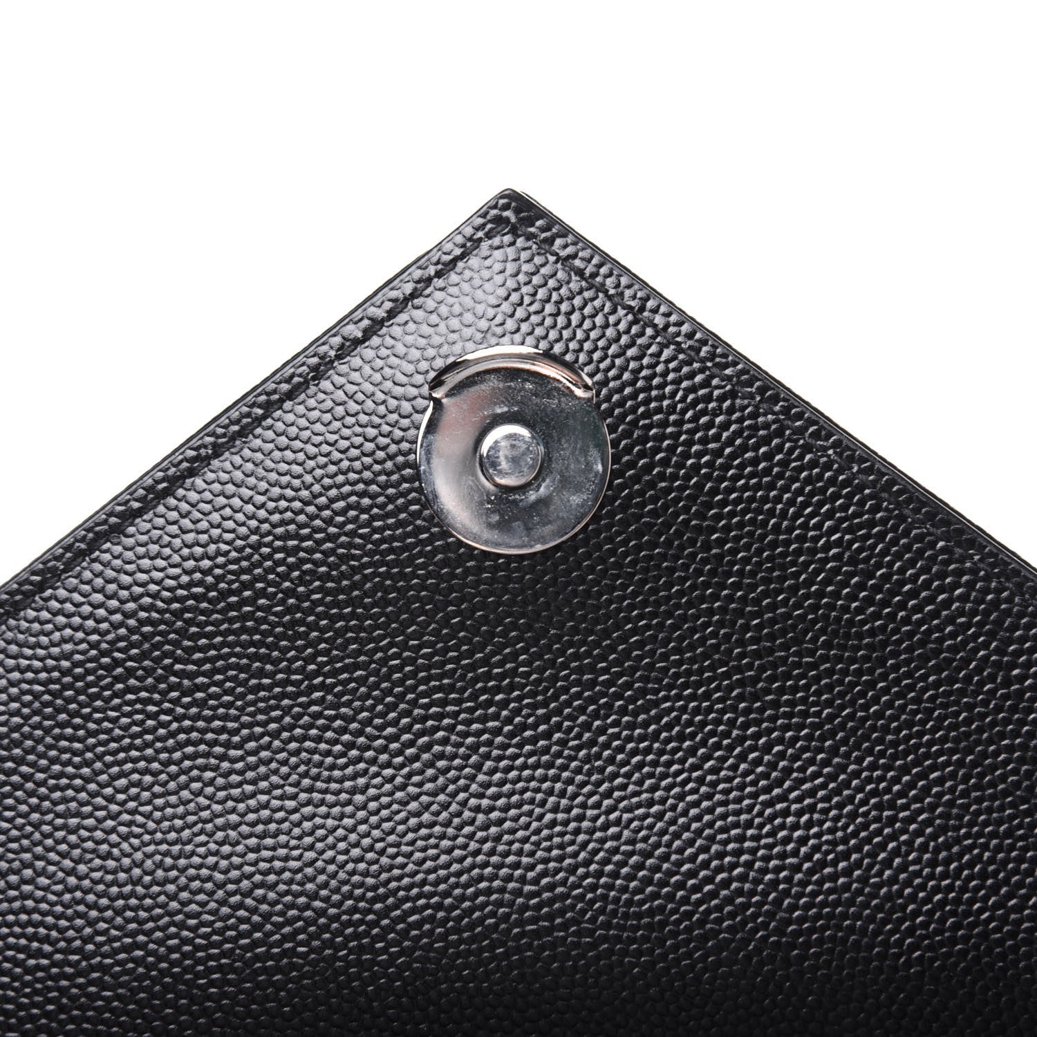 Saint Laurent Grain De Poudre Textured Mixed Matelasse Triquilt Medium Monogram Satchel Black 10 of 16