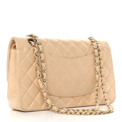 Chanel Lambskin Quilted Medium Double Flap Beige 3 of 14