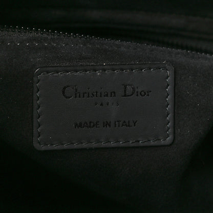 Christian Dior Ultra Matte Calfskin Cannage Large Lady Dior Black 6 of 12