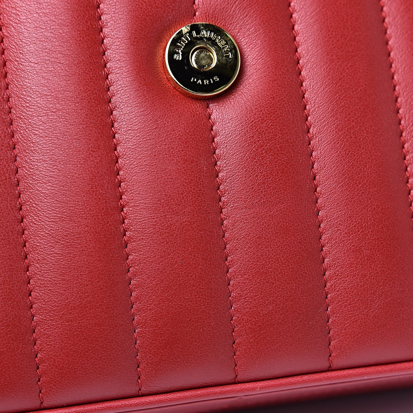 Lambskin Matelasse Monogram Medium Vicky Chain Bag Rouge Eros