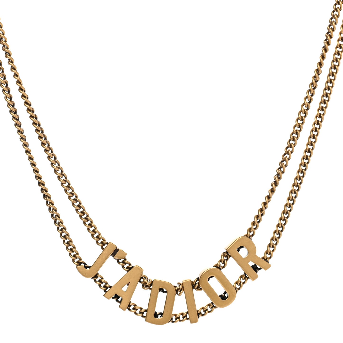 Metal J'Adior Choker Necklace Aged Gold