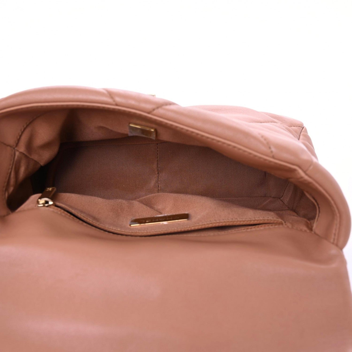 Chanel Lambskin Quilted Medium Chanel 19 Flap Brown 5 of 10