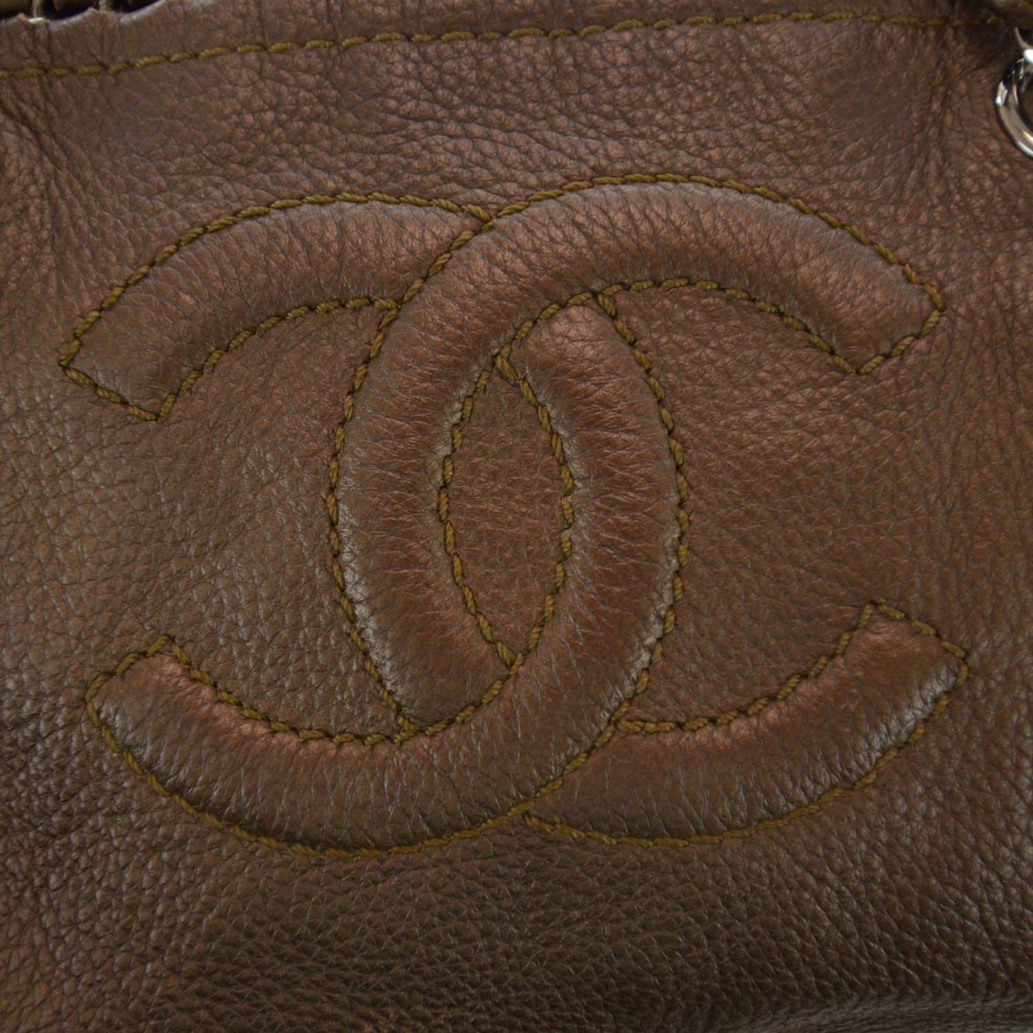 Chanel Luxe Ligne Bowler Bronze 5 of 10