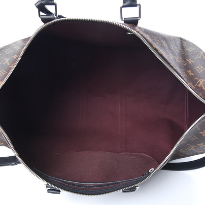 Louis Vuitton Monogram Macassar Keepall Bandouliere 55 5 of 12