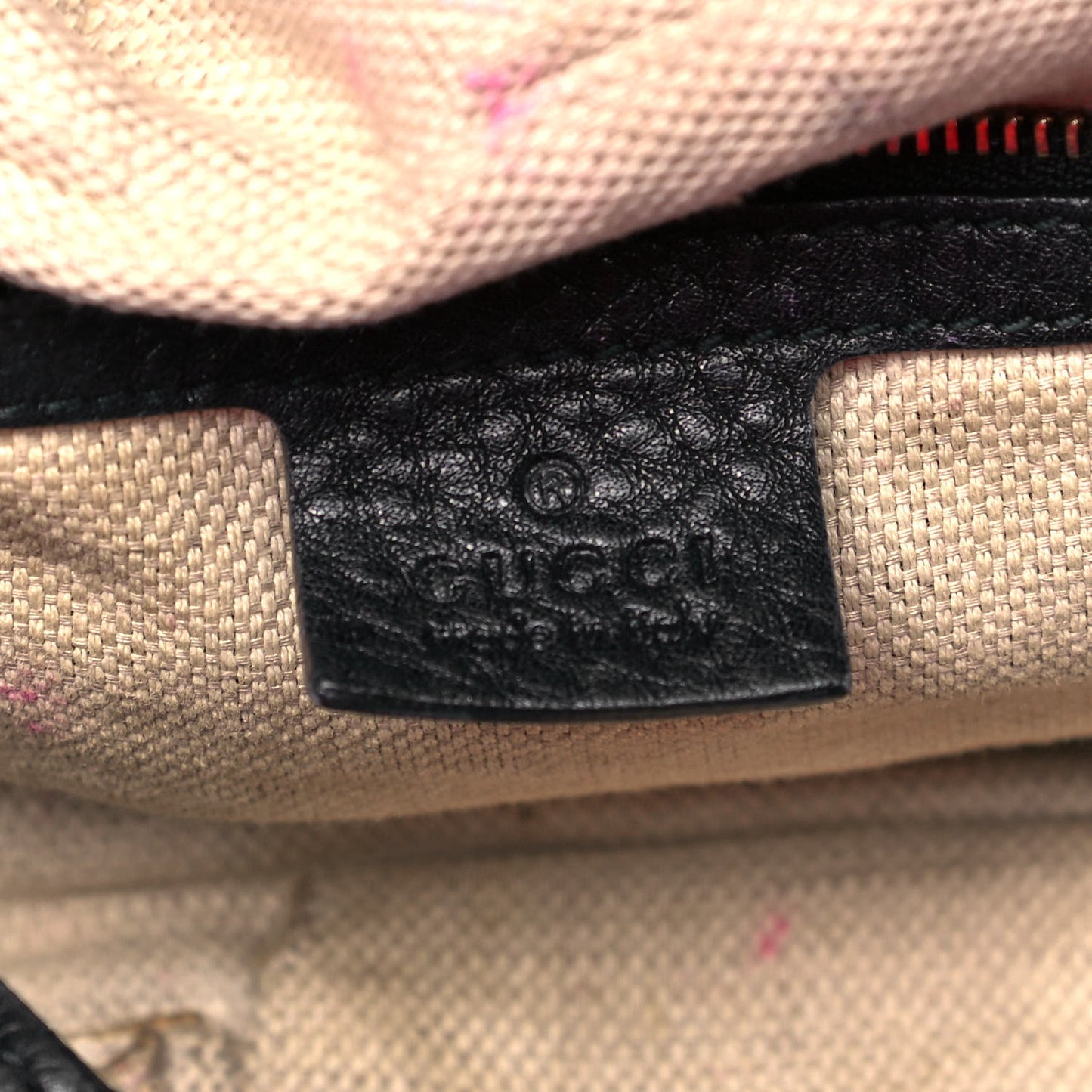 Pebbled Calfskin Medium Soho Shoulder Bag Black