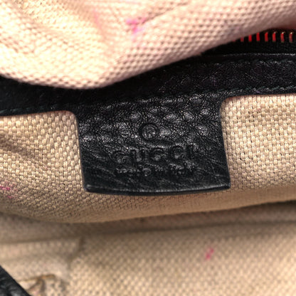 Gucci Pebbled Calfskin Medium Soho Shoulder Bag Black 6 of 10