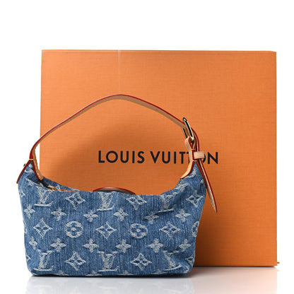 Louis Vuitton Monogram Denim Hills Pochette Blue 10 of 10