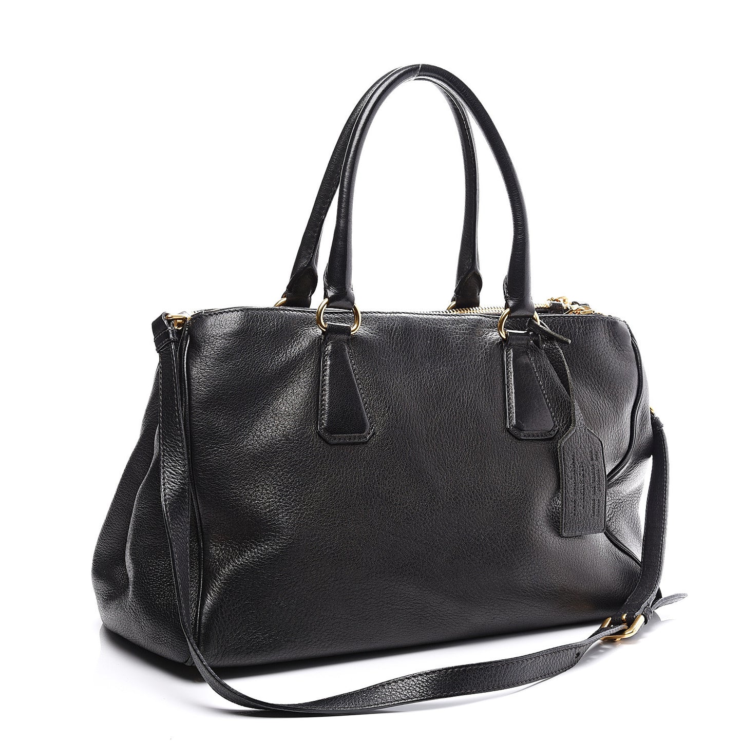Vitello Daino Tote Black