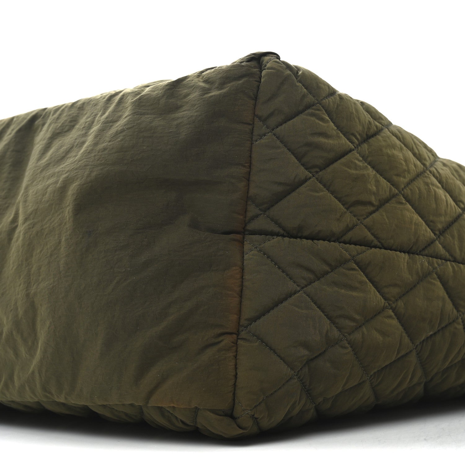 Chanel Nylon Quilted Large Coco Cocoon Shopping Tote Green 10 of 10
