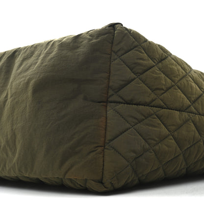 Chanel Nylon Quilted Large Coco Cocoon Shopping Tote Green 10 of 10