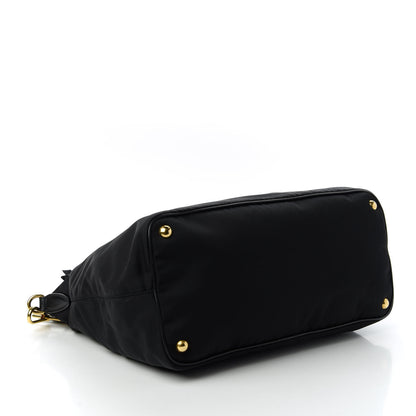 Prada Tessuto Nylon Soft Calf Tote Black 4 of 10